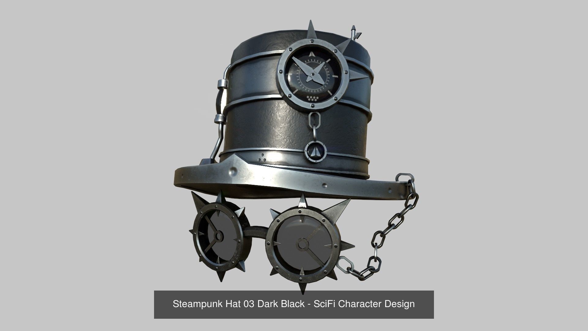 10 Steampunk Hat Collection - SciFi Character Design _3