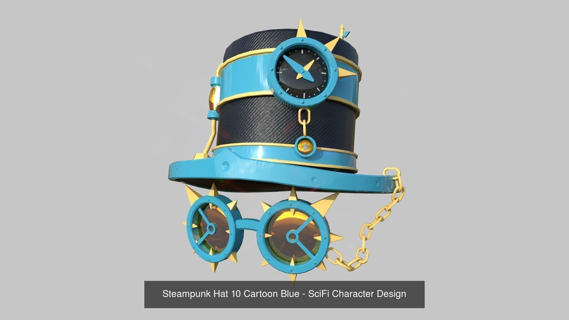 10 Steampunk Hat Collection - SciFi Character Design _10