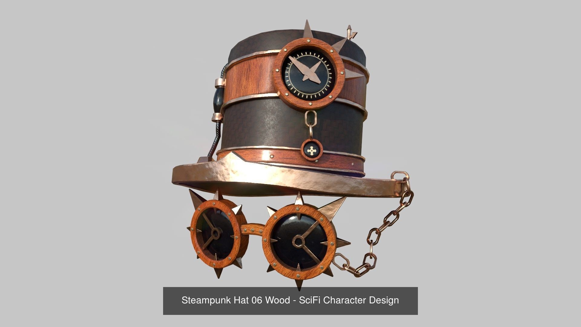 10 Steampunk Hat Collection - SciFi Character Design _6
