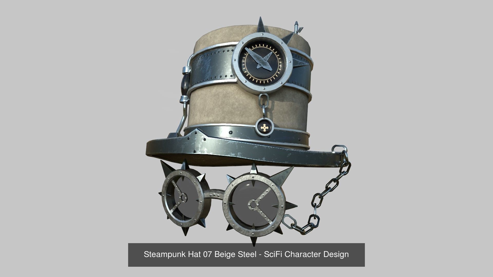 10 Steampunk Hat Collection - SciFi Character Design _7