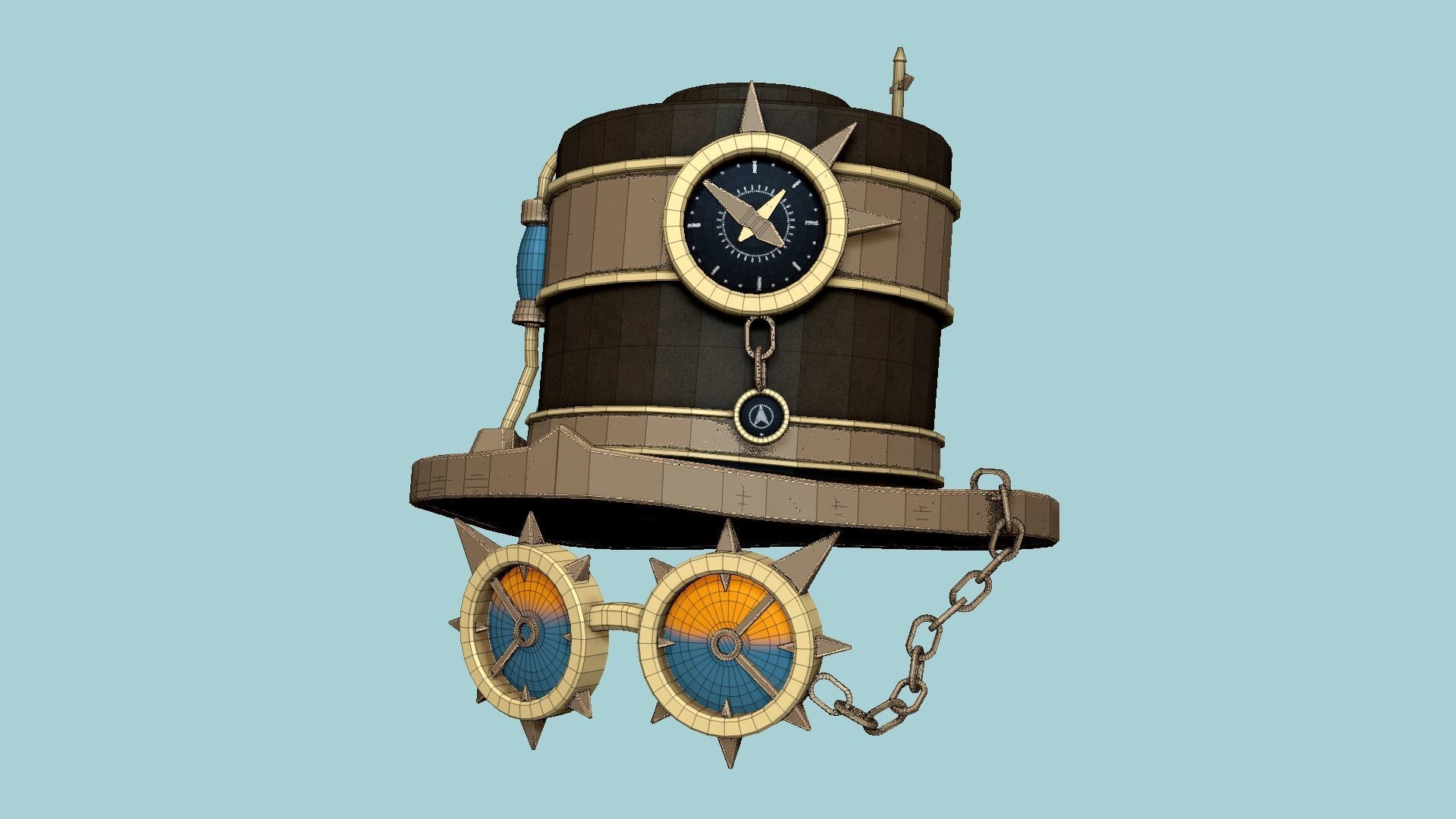 10 Steampunk Hat Collection - SciFi Character Design _55