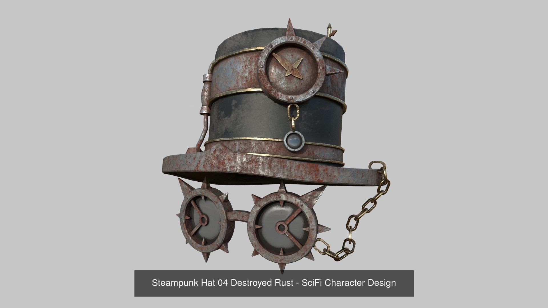 10 Steampunk Hat Collection - SciFi Character Design _4