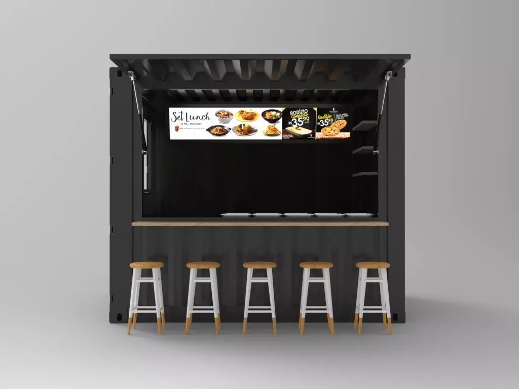 10 feet Container Kiosk 3D model