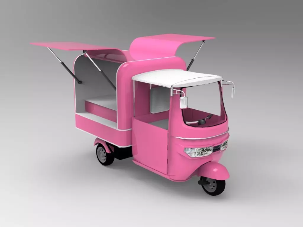 Motor Food Cart 3D model_0