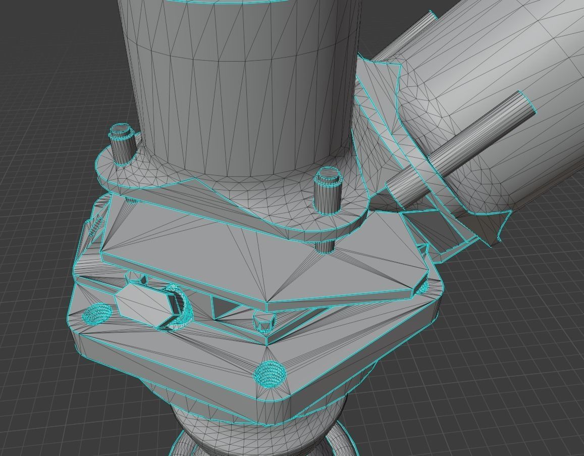 R-4D Rocket engine 3D model_1