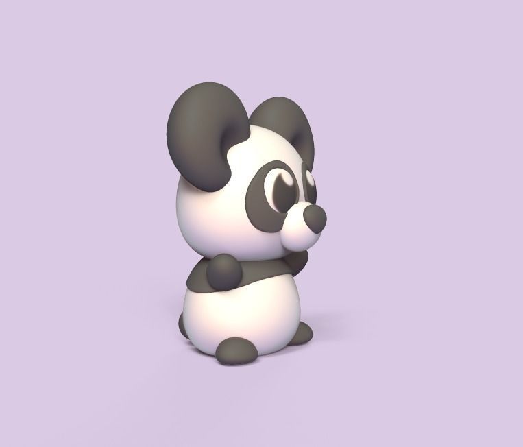 Little Panda 3D print model_1