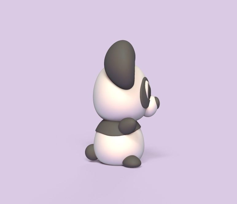 Little Panda 3D print model_2