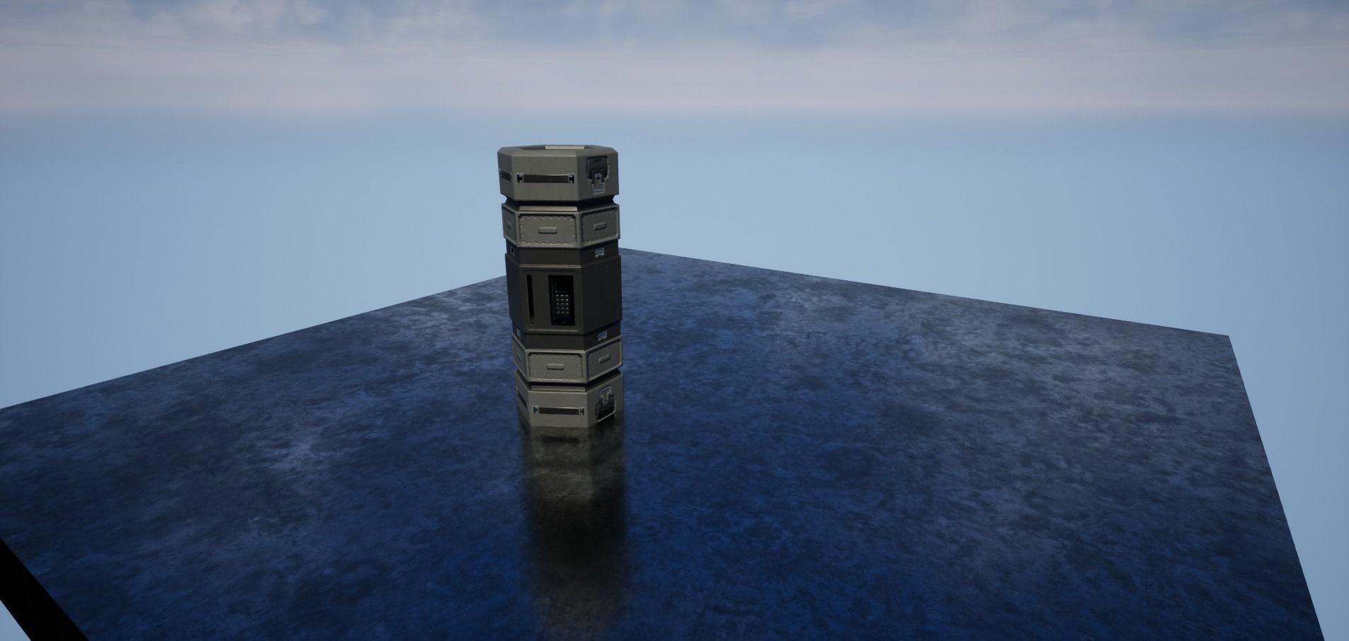 Sci-fi Canister Low-Poly Game Asset Low-poly 3D model_8