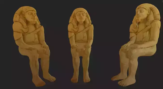 Pharaoh ancient egyptian statue