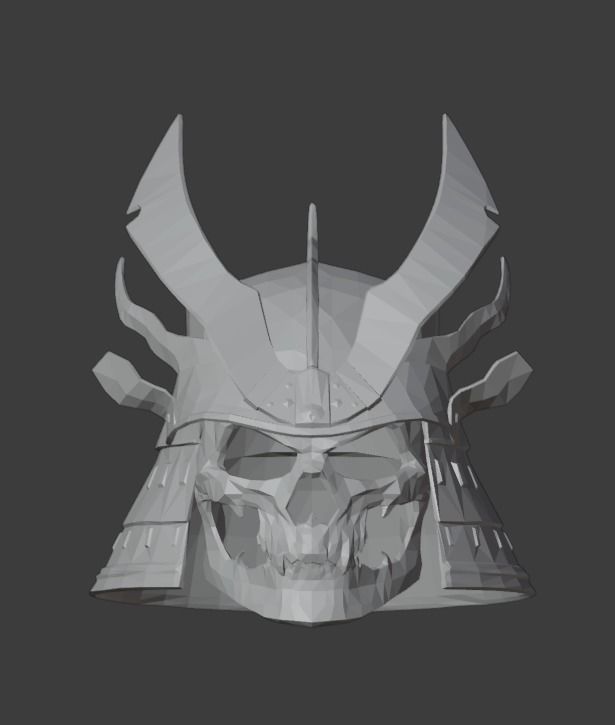 Helmet Shao Kahn MK11 - Version 2 - 3D print model_2