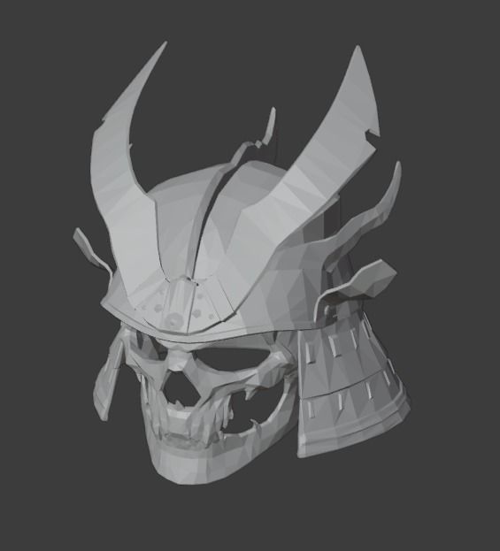 Helmet Shao Kahn MK11 - Version 2 - 3D print model_4