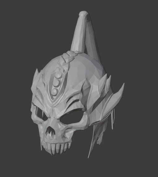 Helmet Shao Kahn MK11 - Version 6 - 3D print model_4