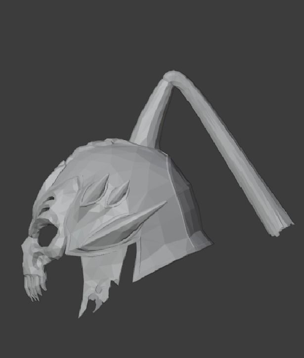 Helmet Shao Kahn MK11 - Version 6 - 3D print model_3