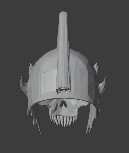 Helmet Shao Kahn MK11 - Version 6 - 3D print model_1