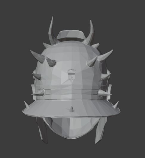 Helmet Shao Kahn MK11 - Version 7 - 3D print model_1