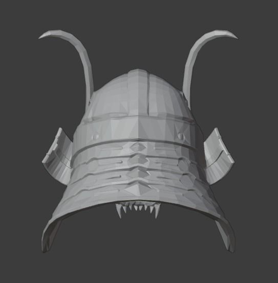 Helmet Shao Kahn MK11 - Version 9 - 3D print model_1