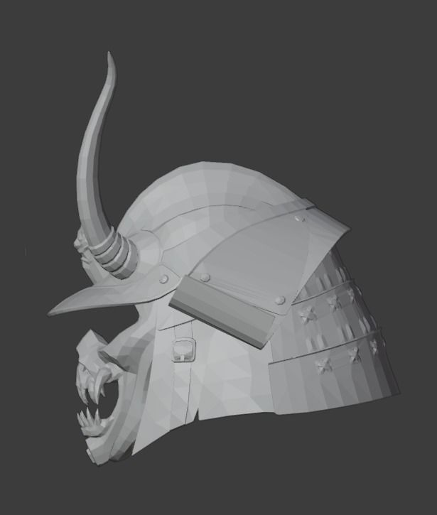 Helmet Shao Kahn MK11 - Version 11 - 3D print model_3