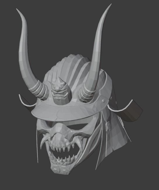 Helmet Shao Kahn MK11 - Version 11 - 3D print model_4