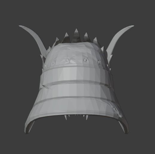 Helmet Shao Kahn MK11 - Version 13 - 3D print model_1