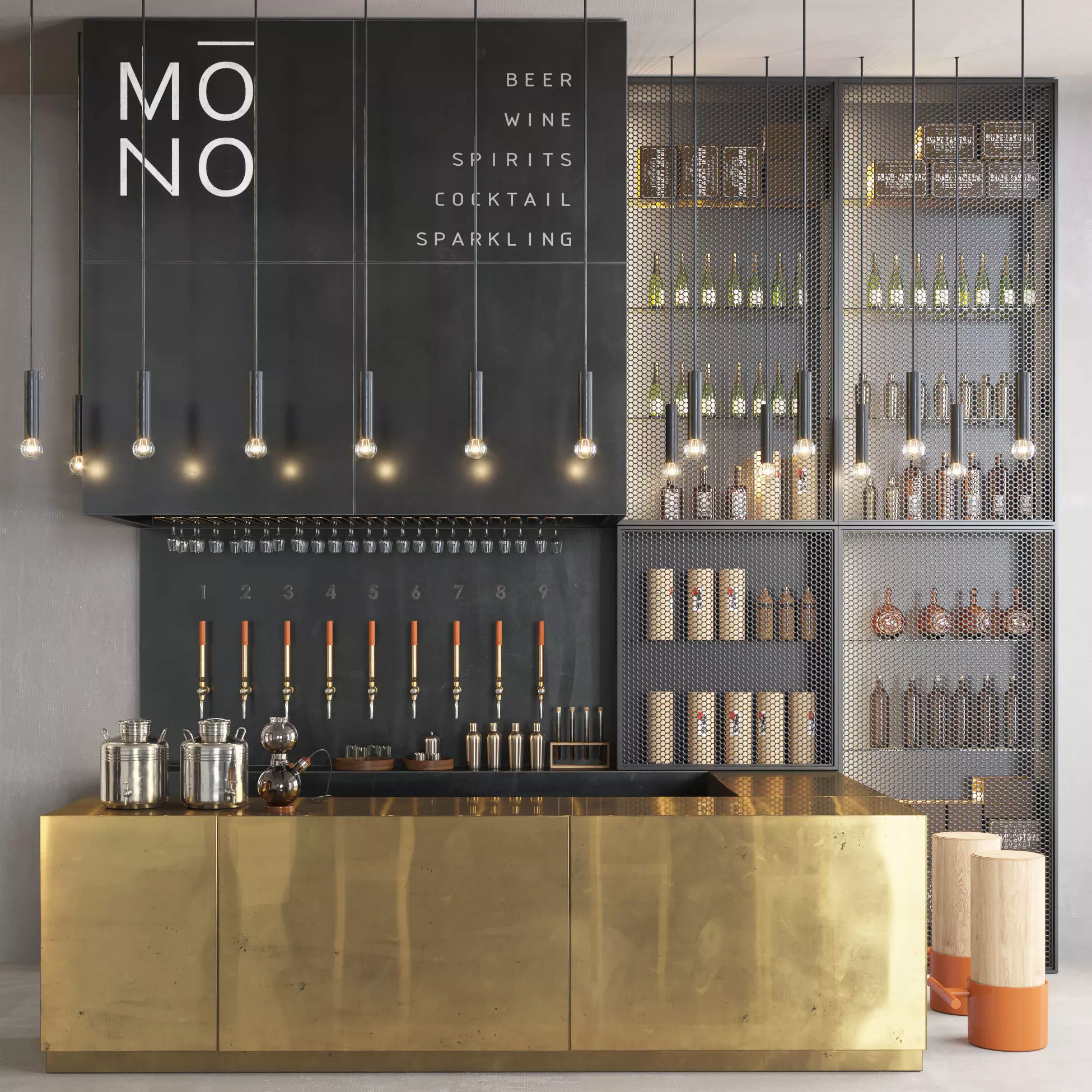 Restaurant Bar 3D model