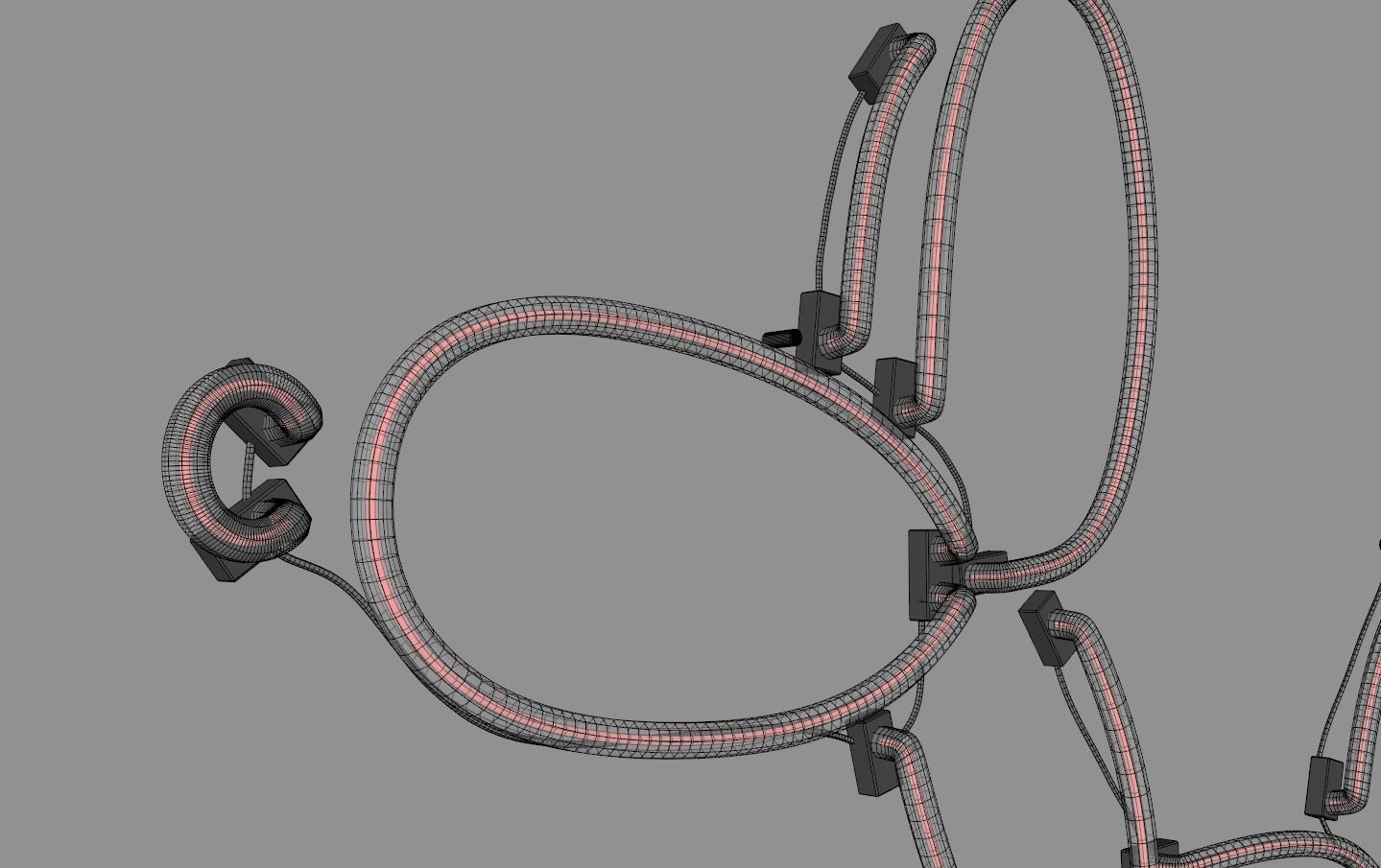 Balloon Dog - Neon Sign 3D model_8