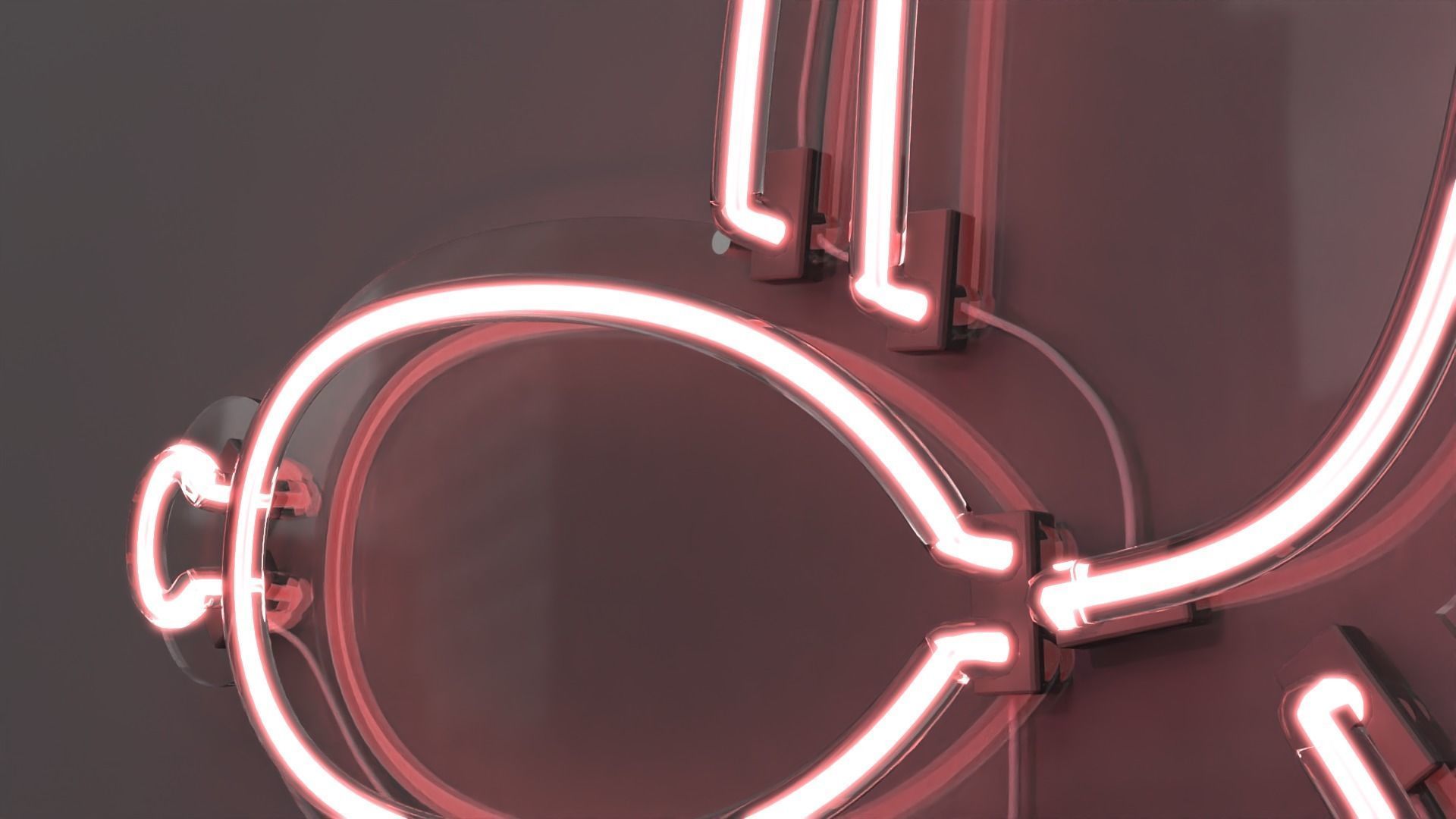 Balloon Dog - Neon Sign 3D model_5