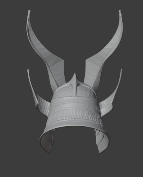 Helmet Shao Kahn MK11 - Version 16 - 3D print model_1