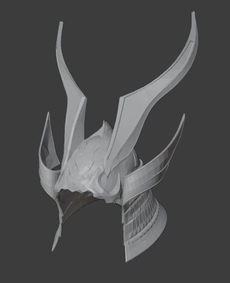 Helmet Shao Kahn MK11 - Version 16 - 3D print model_3