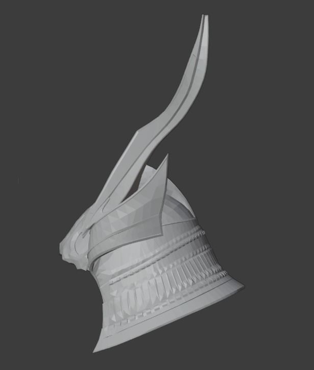 Helmet Shao Kahn MK11 - Version 16 - 3D print model_2
