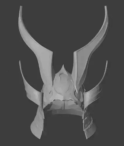 Helmet Shao Kahn MK11 - Version 16 - 3D print model Helmet Shao Kahn MK11 - Version 16 - 3D print model