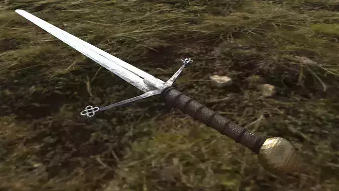 CG Claymore with PBR texture