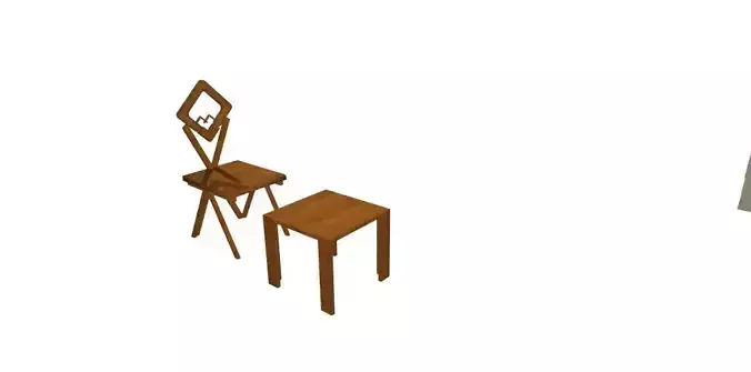 Chair and table