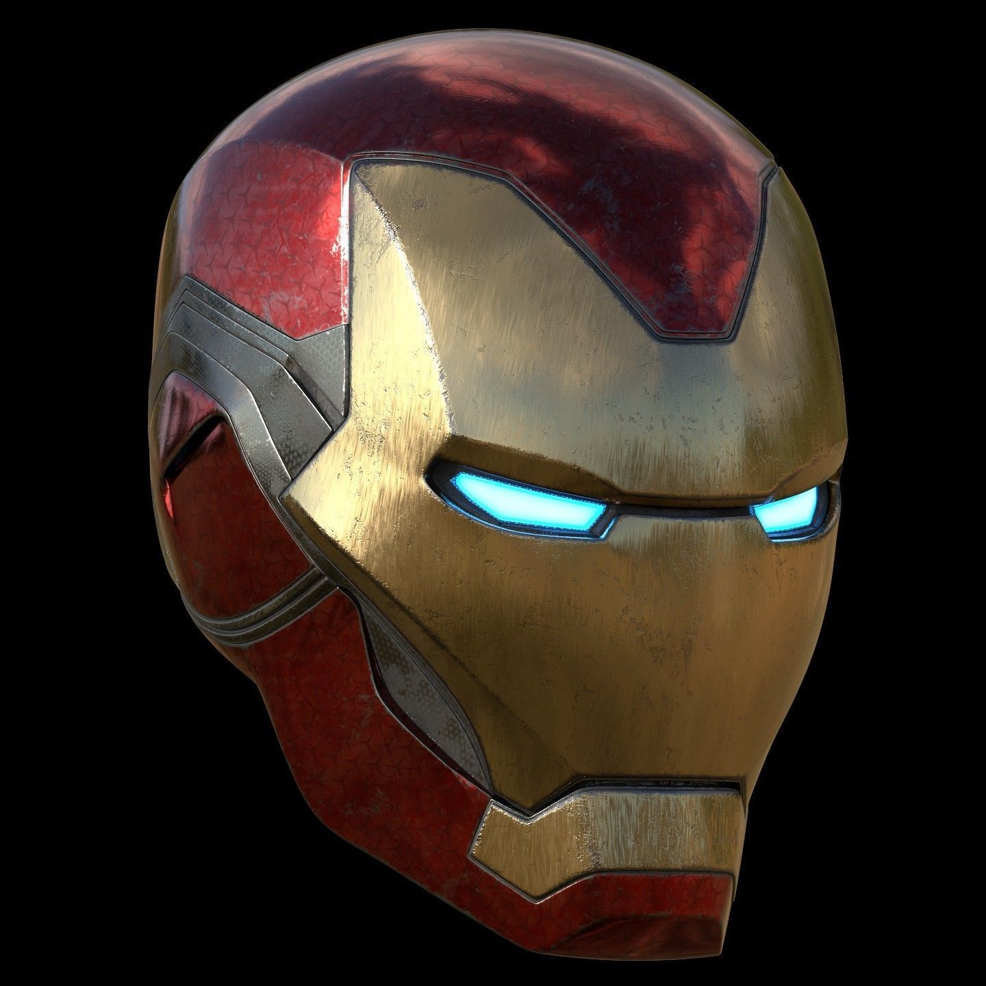 Ironman Mark 85 Helmet 3D Printable Model with Interior Details 3D print model_7