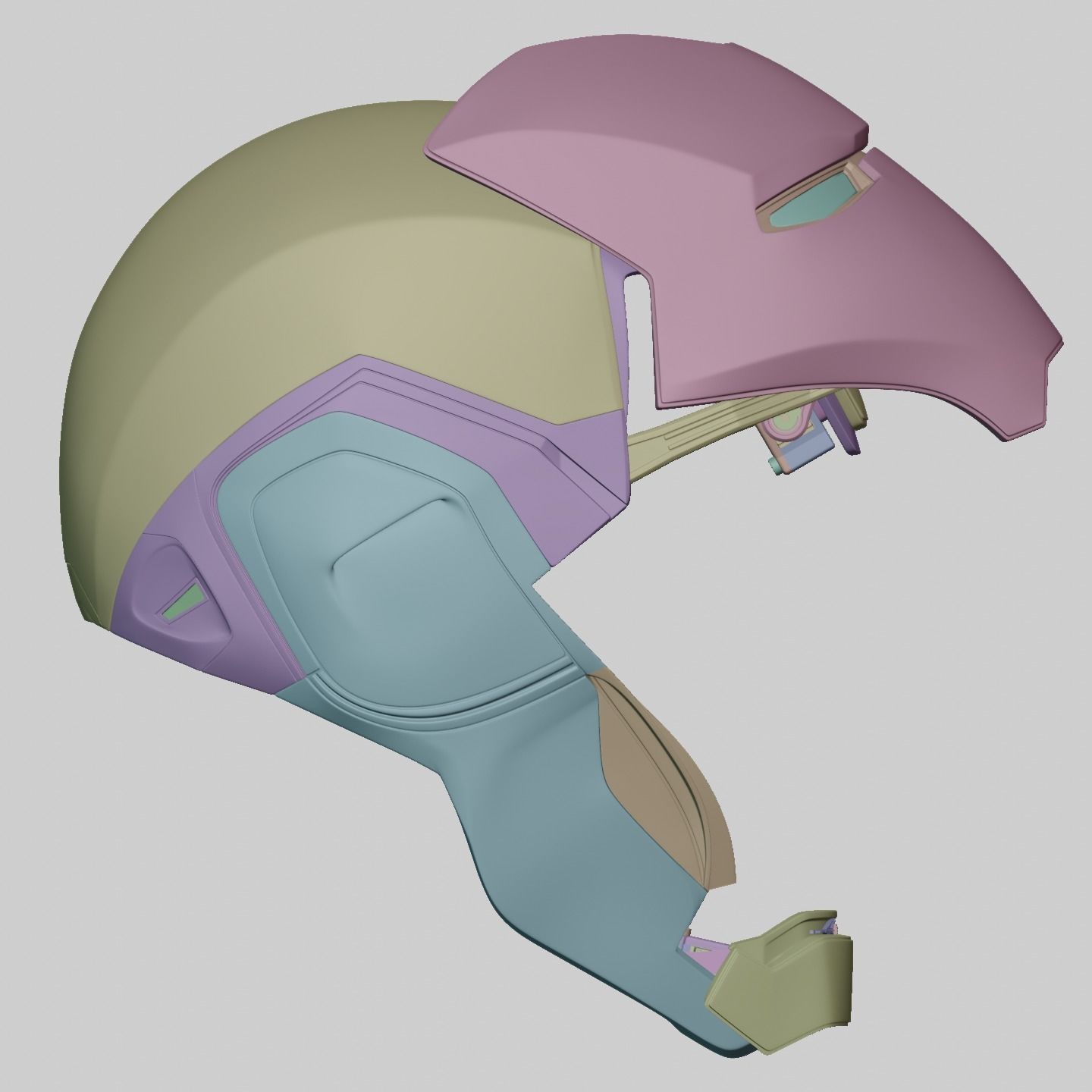 Ironman Mark 85 Helmet 3D Printable Model with Interior Details 3D print model_20