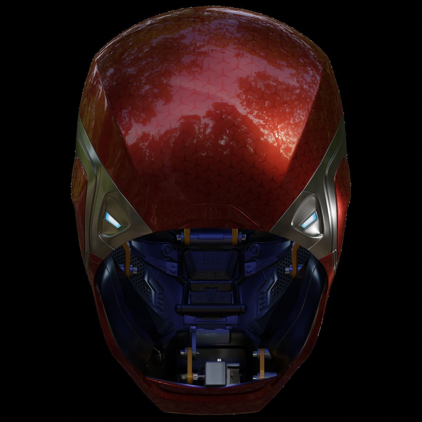 Ironman Mark 85 Helmet 3D Printable Model with Interior Details 3D print model_15
