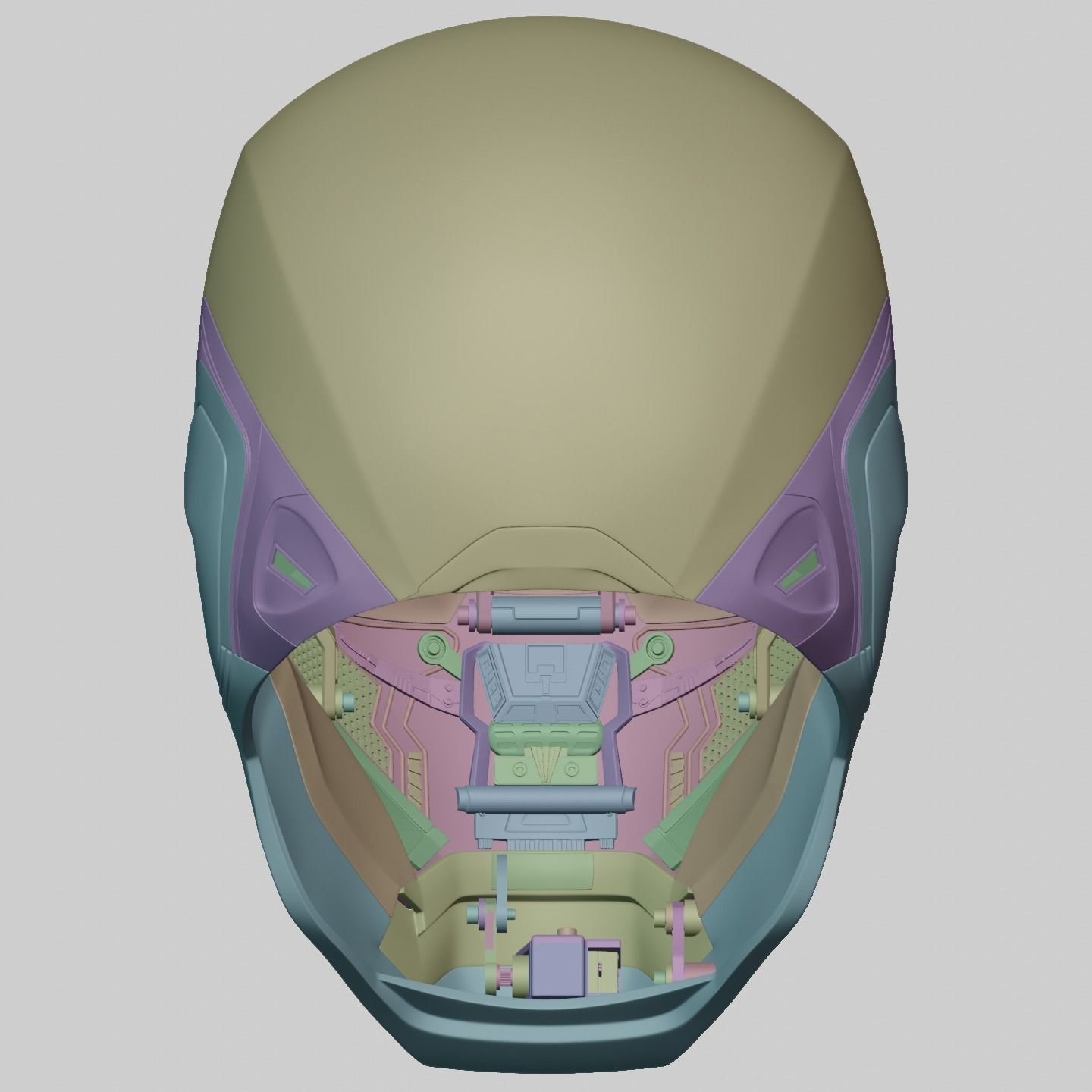 Ironman Mark 85 Helmet 3D Printable Model with Interior Details 3D print model_22