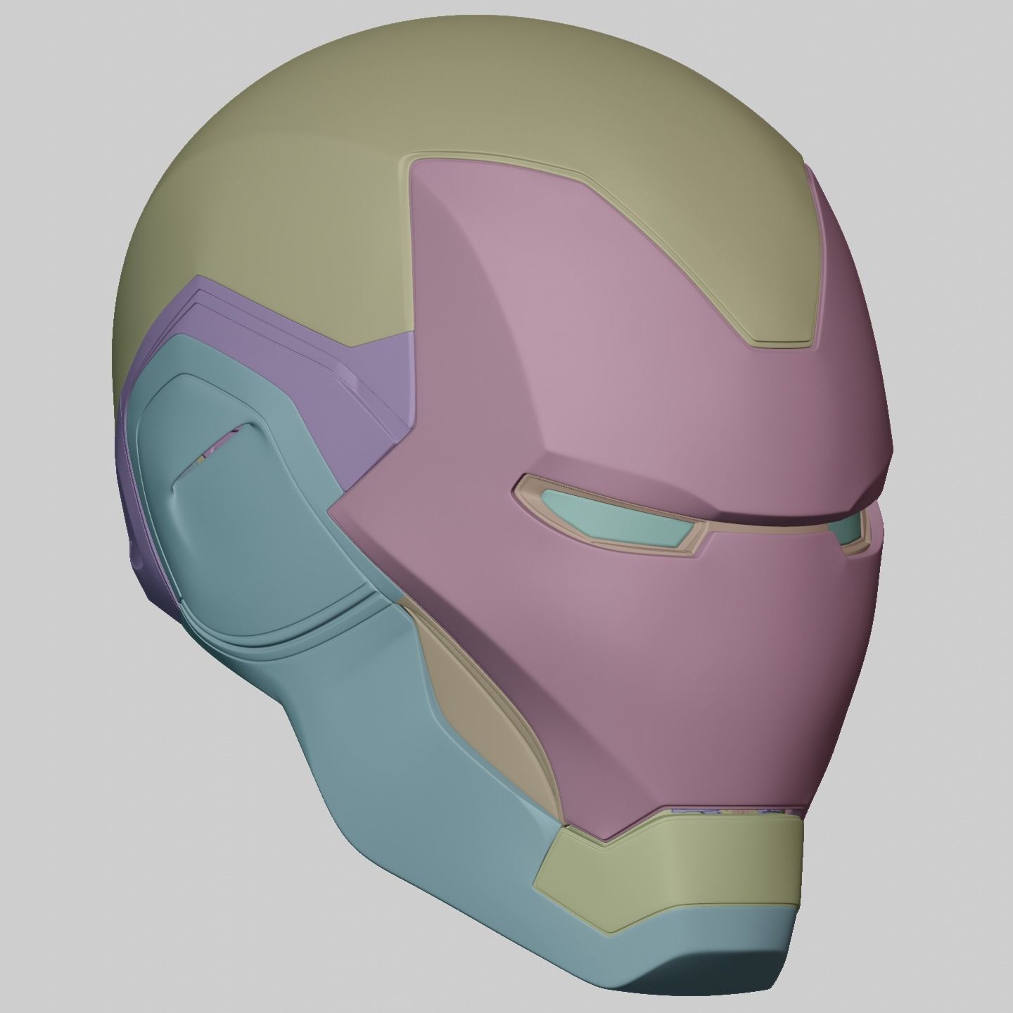 Ironman Mark 85 Helmet 3D Printable Model with Interior Details 3D print model_27