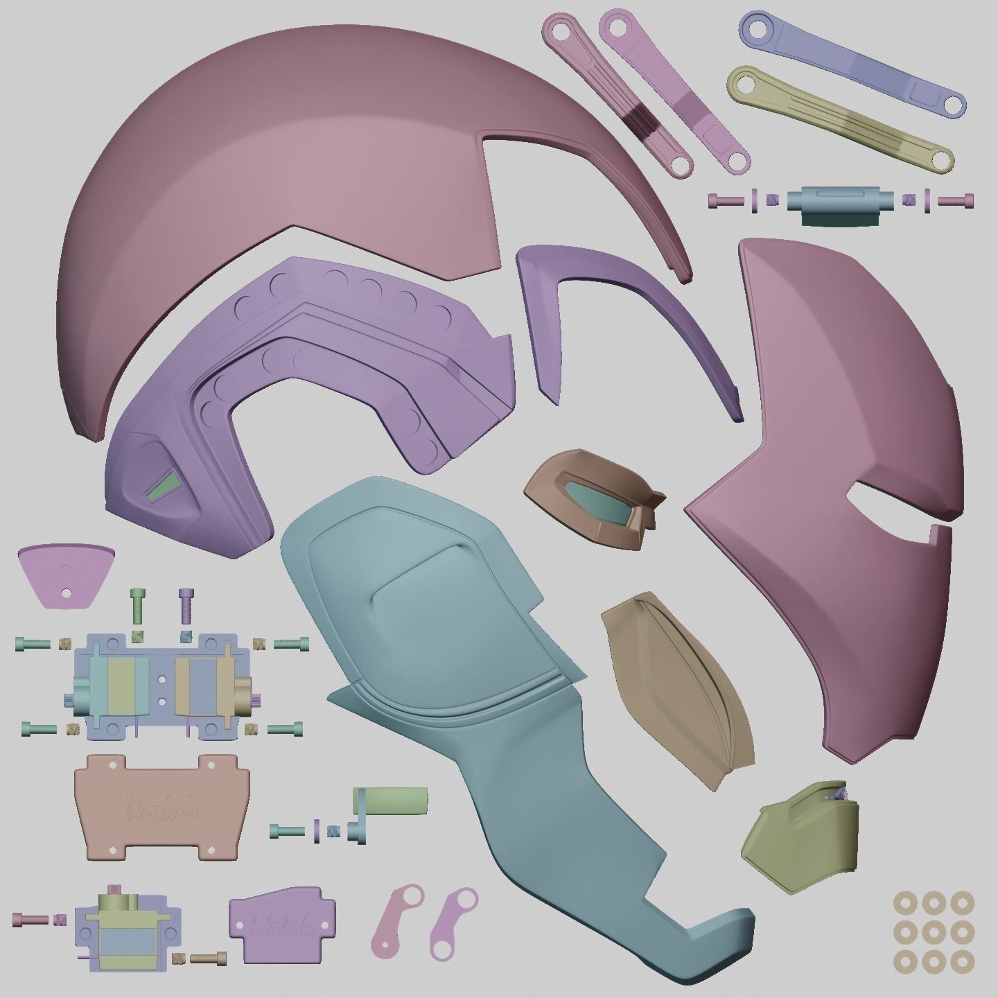 Ironman Mark 85 Helmet 3D Printable Model with Interior Details 3D print model_24