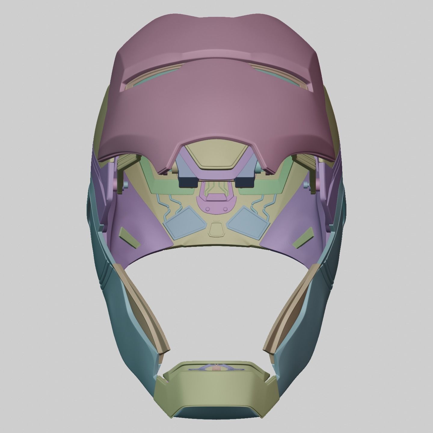 Ironman Mark 85 Helmet 3D Printable Model with Interior Details 3D print model_21