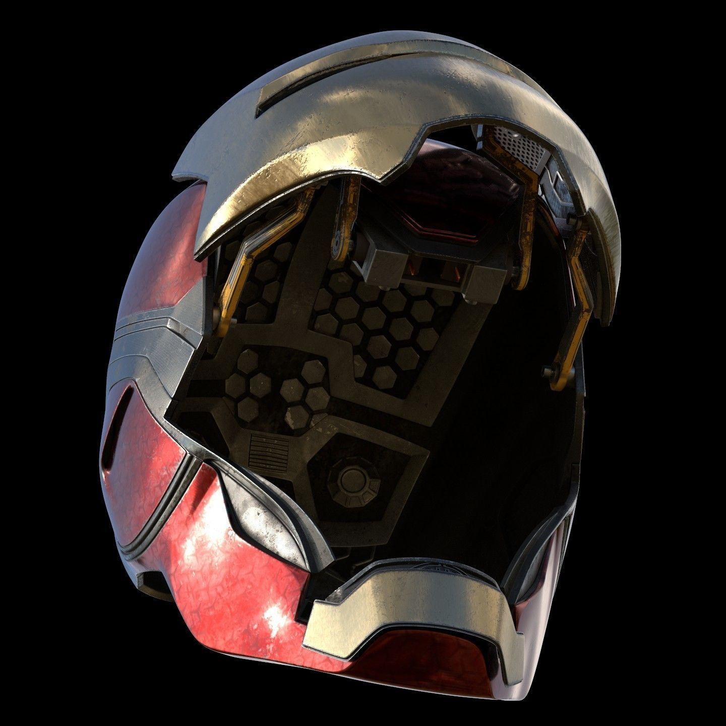 Ironman Mark 85 Helmet 3D Printable Model with Interior Details 3D print model_1