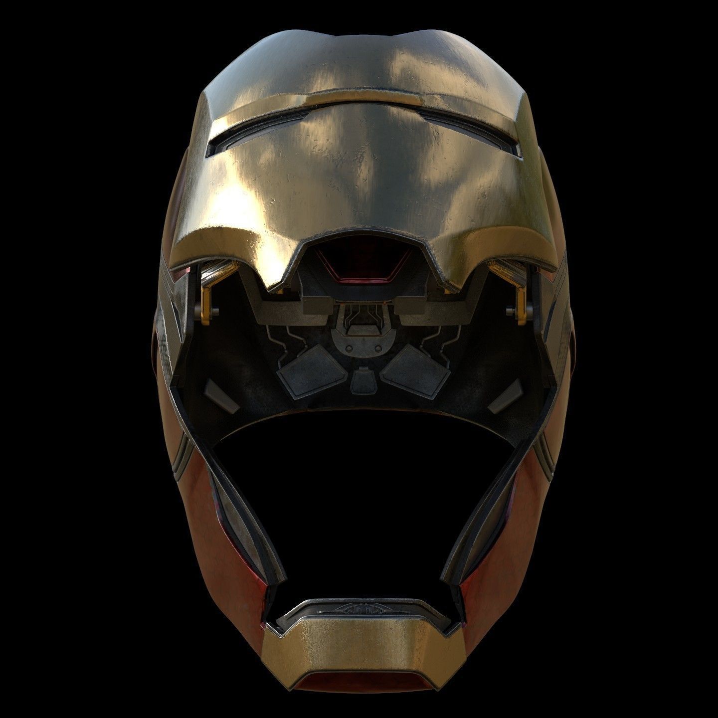 Ironman Mark 85 Helmet 3D Printable Model with Interior Details 3D print model_9