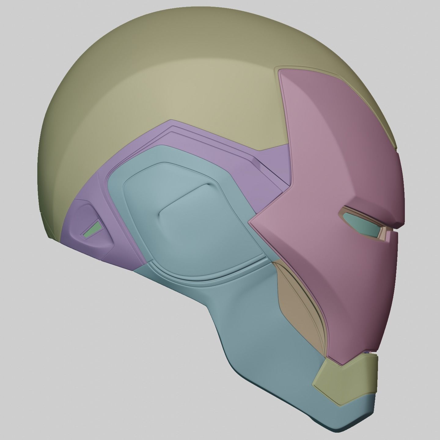 Ironman Mark 85 Helmet 3D Printable Model with Interior Details 3D print model_28