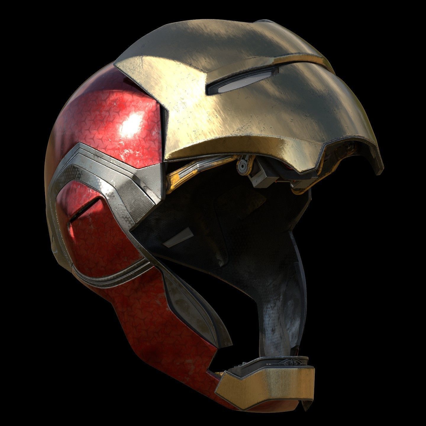 Ironman Mark 85 Helmet 3D Printable Model with Interior Details 3D print model_10