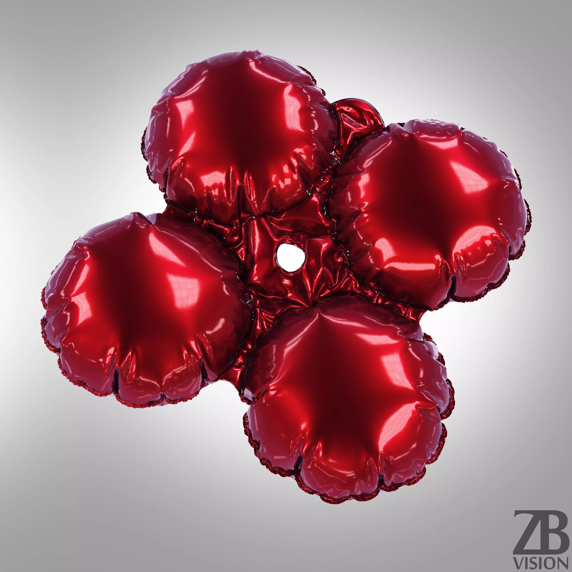 Foil Balloon 3D model_0