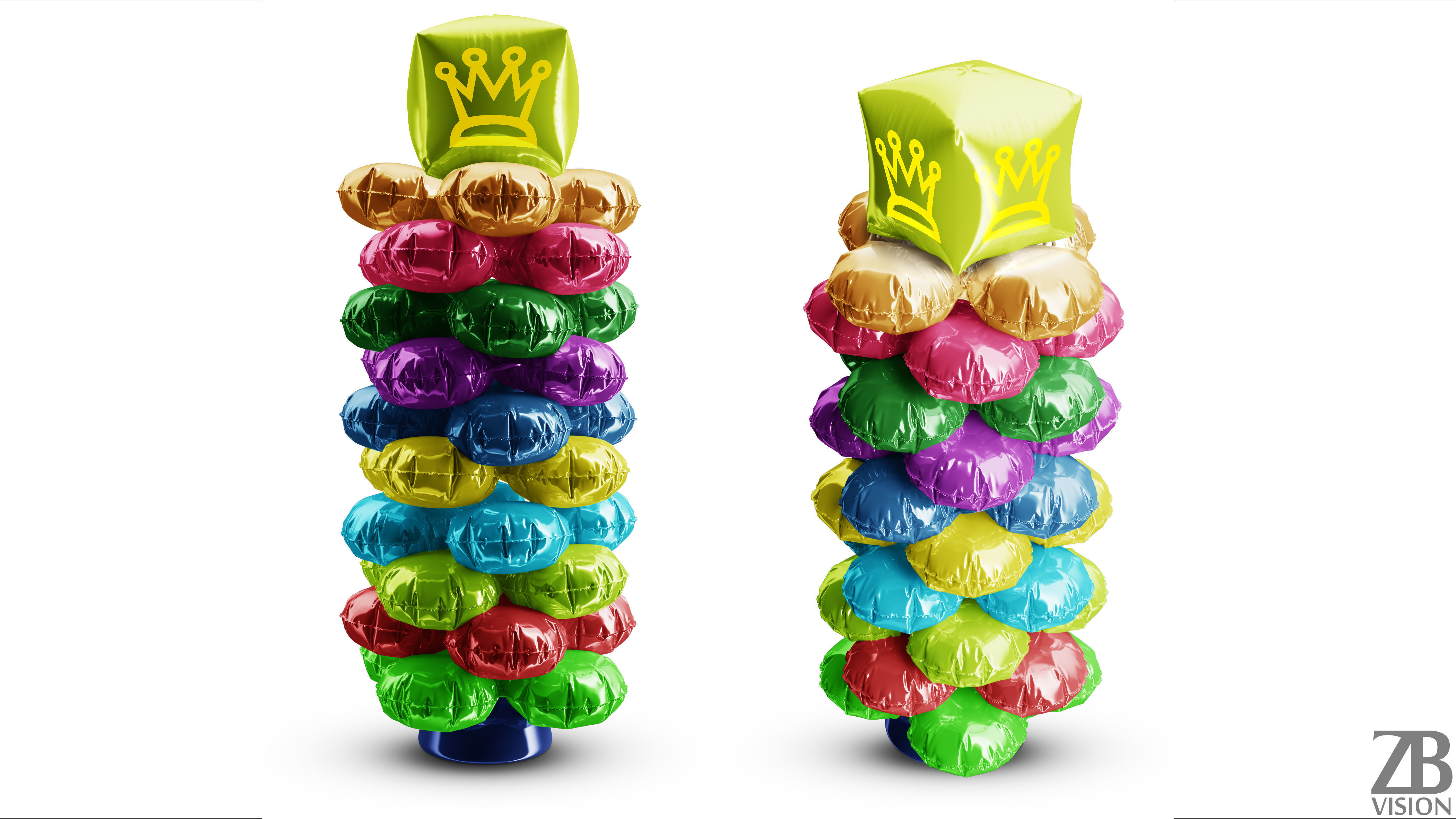 Foil Balloon 3D model_7