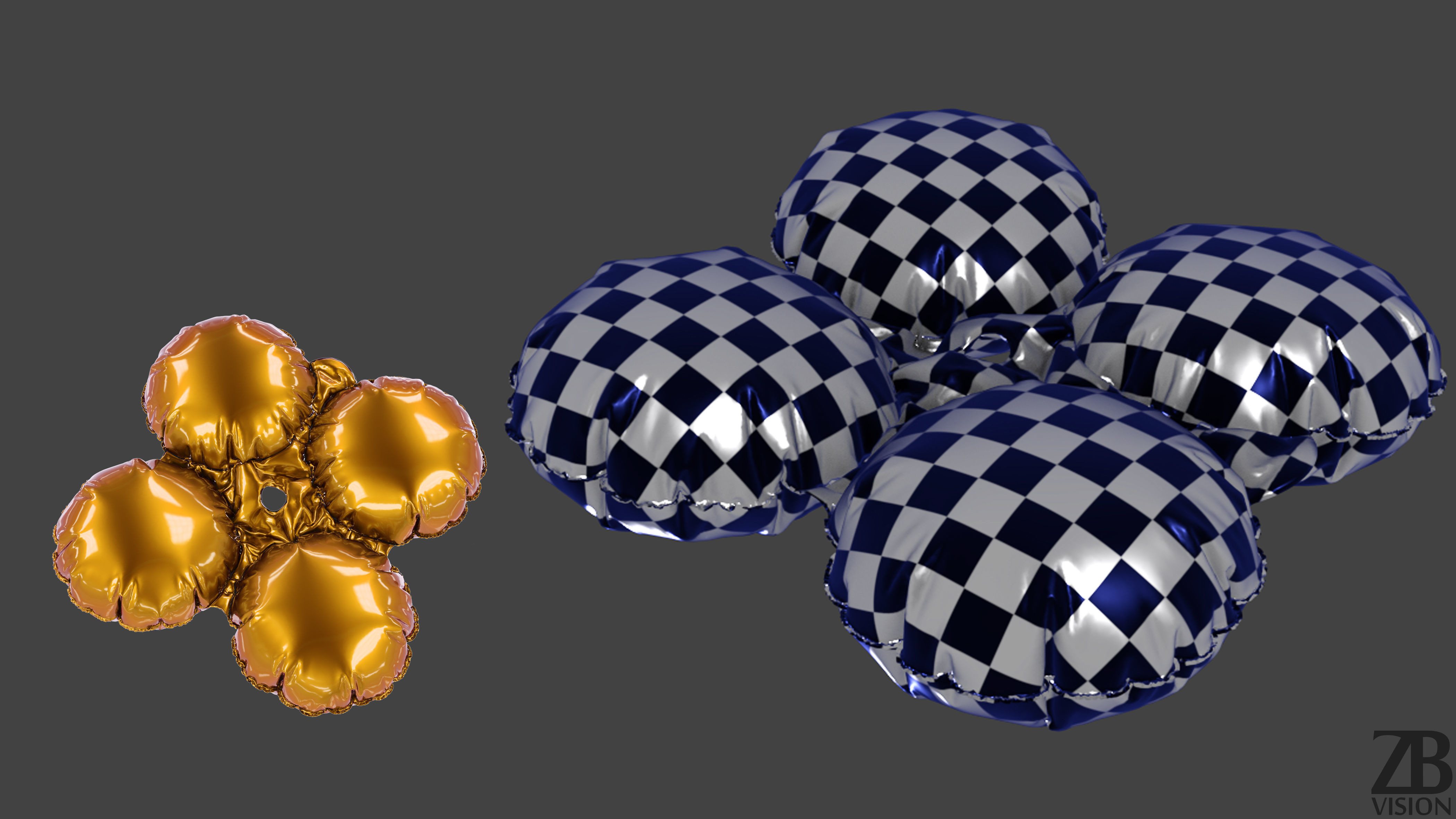 Foil Balloon 3D model_4