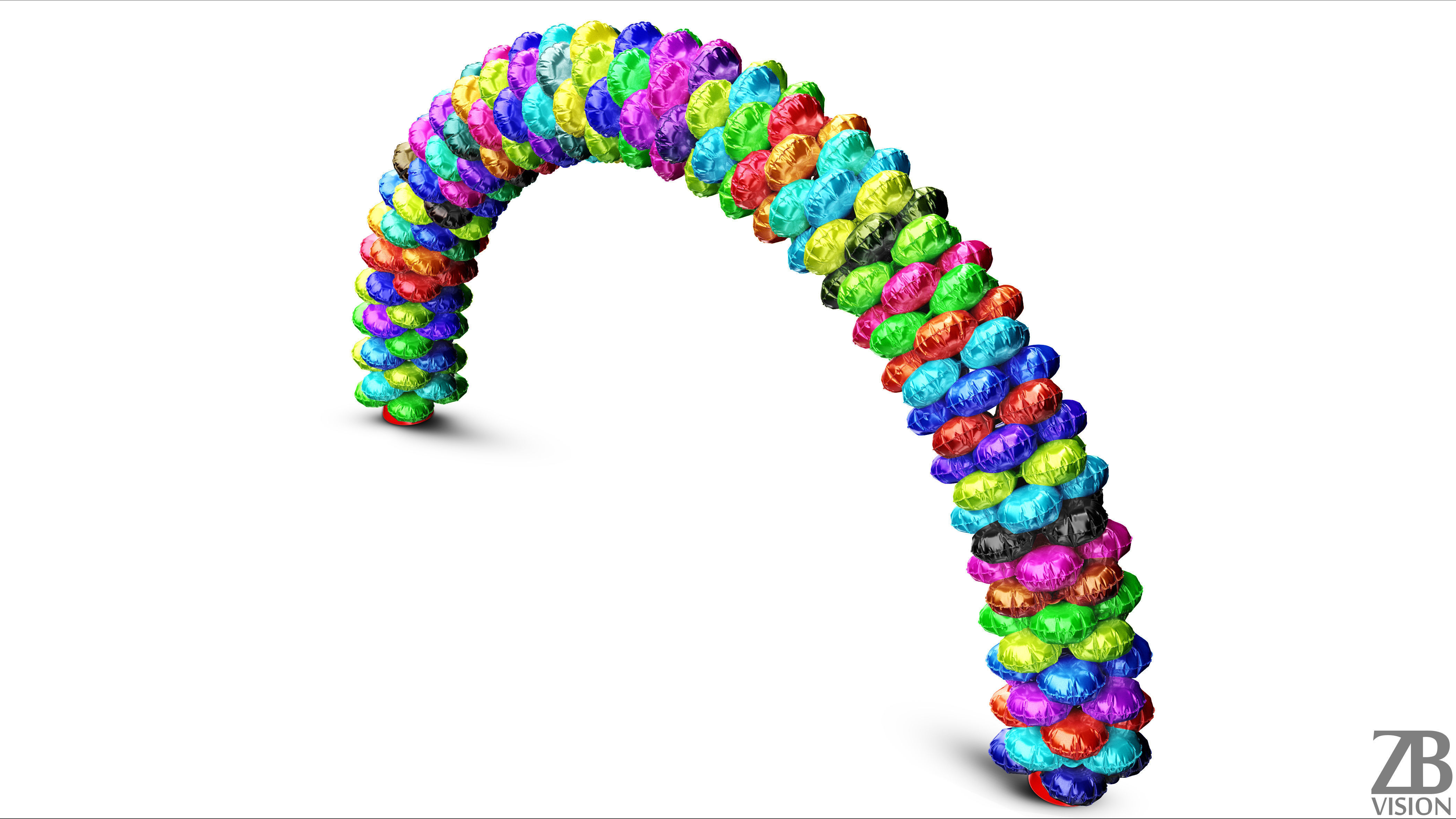 Foil Balloon 3D model_6