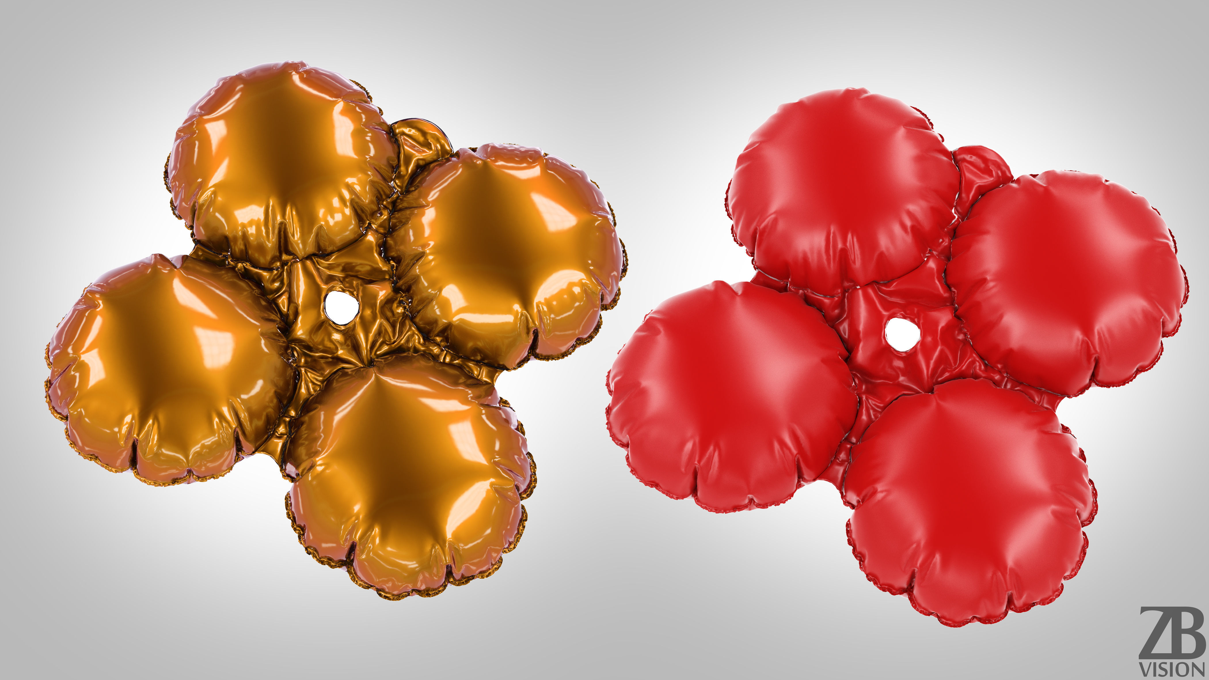 Foil Balloon 3D model_3
