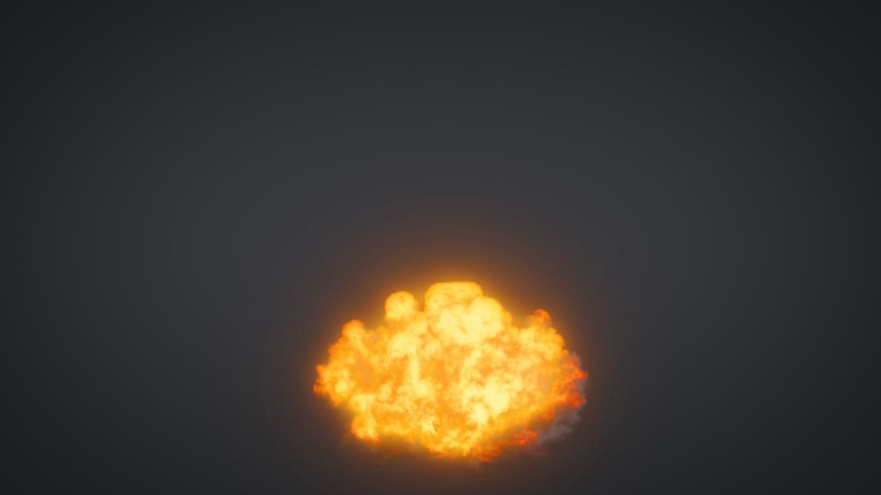 Explosion smoke cloud 3D model_9