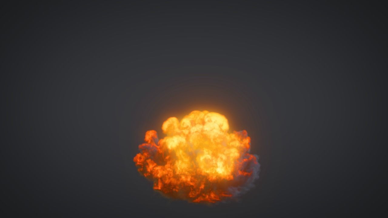 Explosion smoke cloud 3D model_16